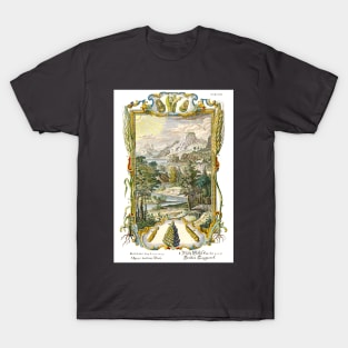 Mountains Ocean Stream - Work of the Third Day - Physica Sacra T-Shirt